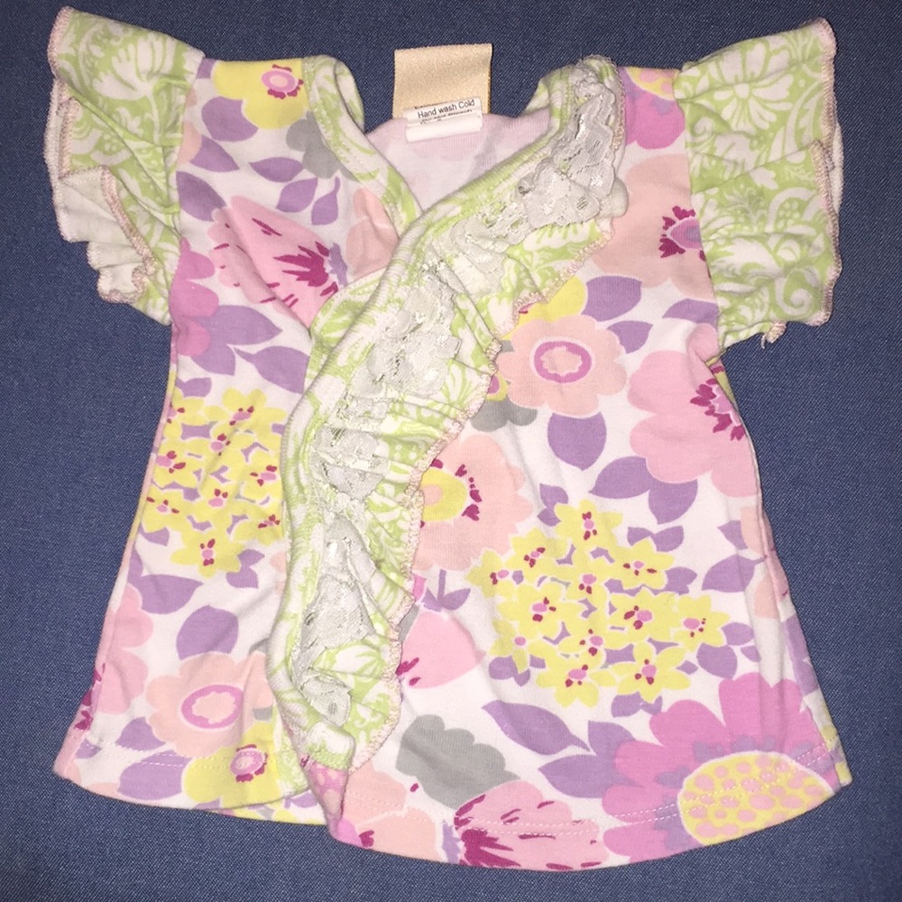 Floral baby shirt